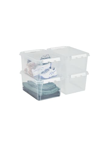 SmartStore 4er-Set Aufbewahrungsbox Classic Transparent 31L