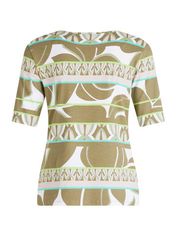 Betty Barclay Basic Shirt mit Rippenstruktur in Khaki/Green
