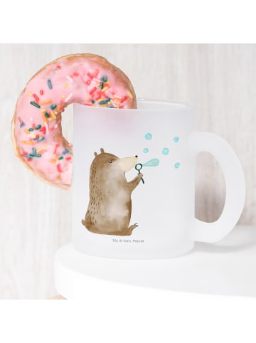 Mr. & Mrs. Panda Kaffeeglas Bär Seifenblasen ohne Spruch in Transparent