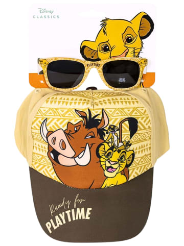 Cerda 2tlg.Set Cap mit Sonnenbrille Disney König der Löwen in Braun