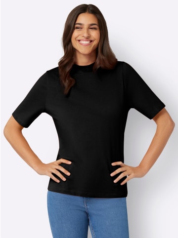 Sieh an! Kurzarm-Shirt in schwarz