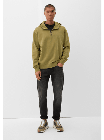 S. Oliver Sweatshirt langarm in Olive