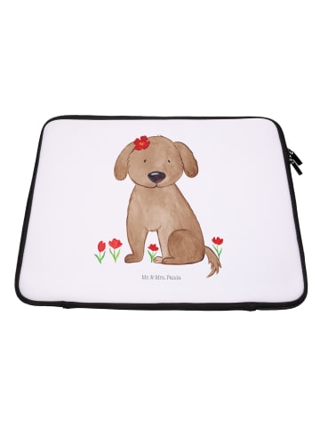 Mr. & Mrs. Panda Notebook Tasche Hund Dame ohne Spruch in Weiß