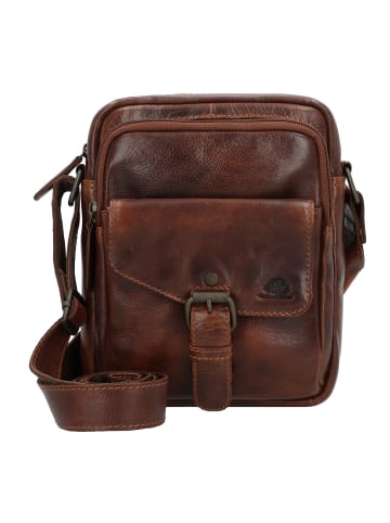 Greenburry Rugged Umhängetasche Leder 21 cm in brown
