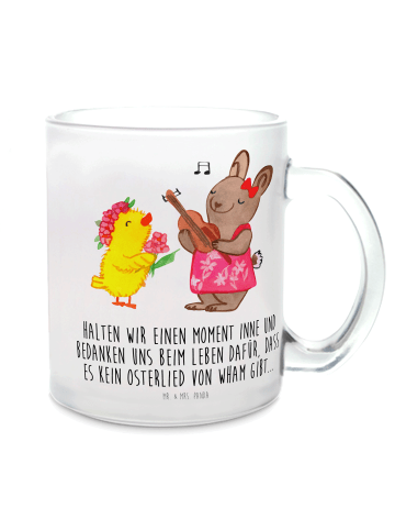Mr. & Mrs. Panda Teetasse Ostern Frühlingsgefühle mit Spruch in Transparent