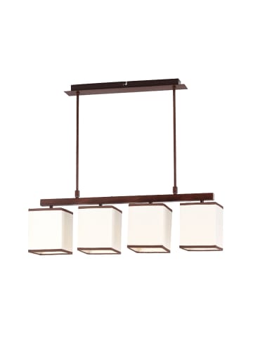 Licht-Erlebnisse Pendelleuchte (B)70 x (L)70 x (H)13 cm in Braun Beige