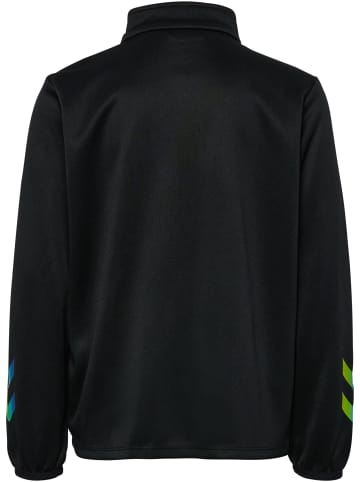 Hummel Halbreißverschluss Jacke Hmlshimmer Multisport Kinder in BLACK/LIMEADE