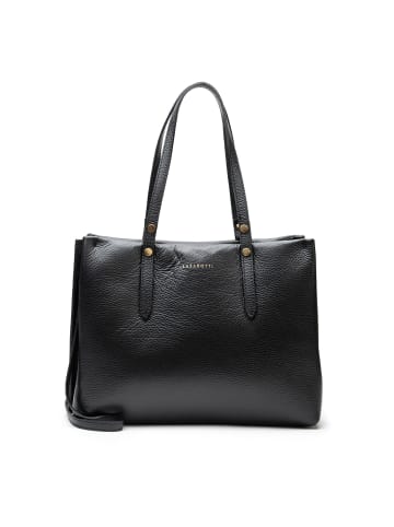 Lazarotti Milano Leather Schultertasche Leder 33 cm in black