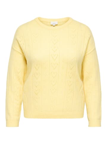 ONLY Carmakoma Strickpullover in Sunlight