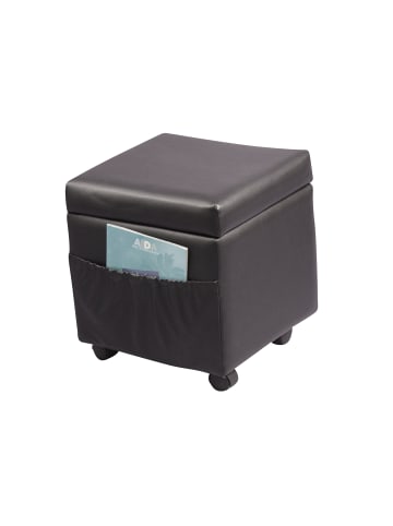 möbel-direkt Sitzhocker Polsterhocker in schwarz