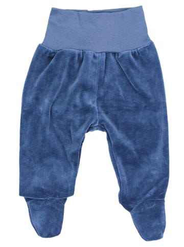 TupTam Baby Jungen Hose mit Fuß 3er Pack Nicki in blau/grau