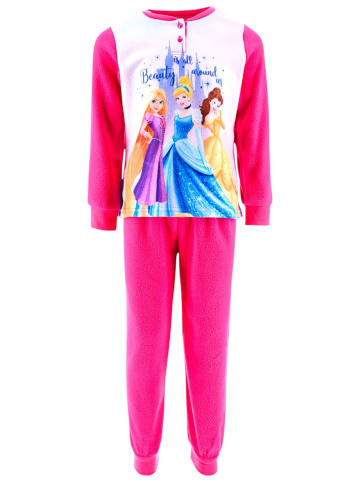 Disney Princess Schlafanzug Fleece Disney Princess in Dunkelpink