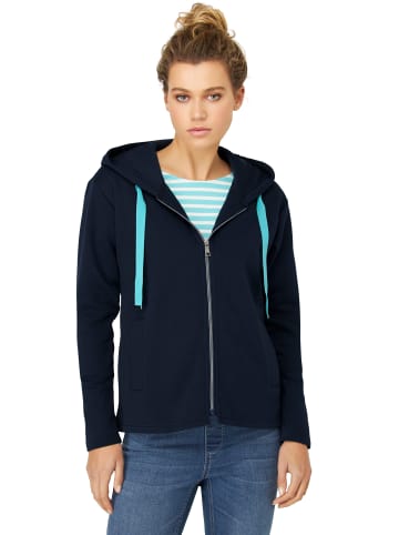 Gina Laura Sweatjacke in navy blau