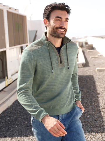 WITT WEIDEN Sweatshirt in khaki-meliert