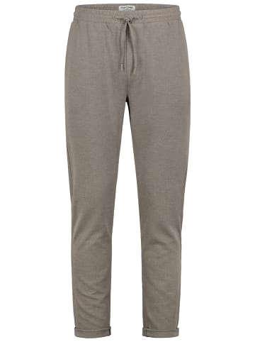Eight2Nine Casual Freizeithose elastischer Bund Kordelzug in Braun