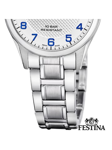 Festina Analog-Armbanduhr Festina Swiss Made silber klein (ca. 29mm)