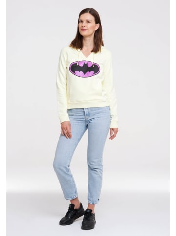 Logoshirt Kapuzensweatshirt Batman-Logo in hellgelb