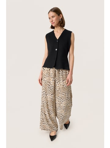 Soaked in Luxury Casual Hose SLShirley Lockere Passform in Leopard Print