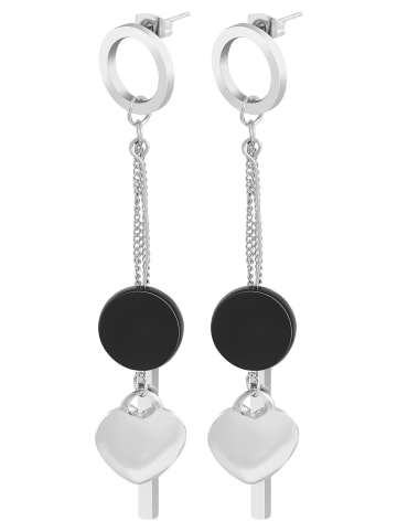 Adeliás Damen Anhänger – Herz Münzanhänger aus Edelstahl in silber