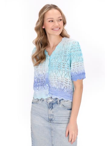 myMo Women Cardigan in blue multicolor