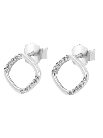 Adeliás Damen Ohrringe – Ohrstecker aus 925 Silber in silber