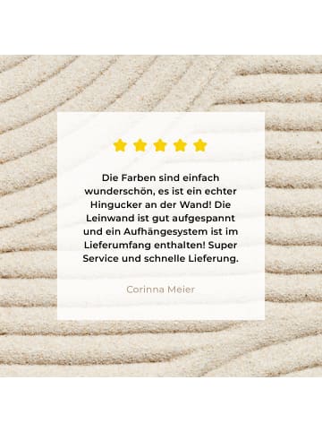 MuchoWow Leinwand bilder Sandlinien (BxH)