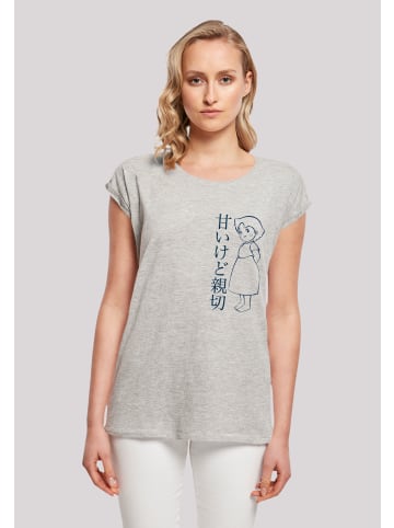 F4NT4STIC T-Shirt Heidi Hello Heidi in grau meliert
