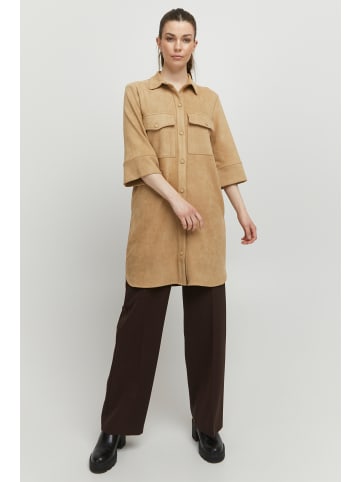b. young BYDOSA SHIRT - FAKE SUEDE Regular fit in Tannin