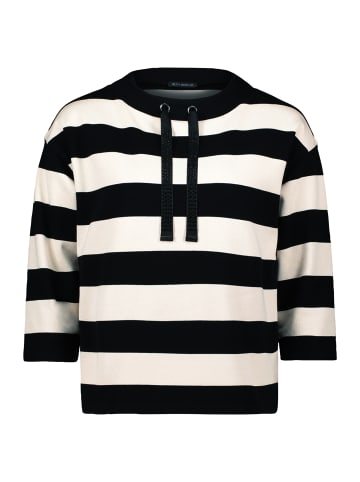 Betty Barclay Sweatshirt mit Stehkragen in Schwarz/Beige