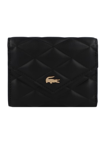 Lacoste Core Essentials Crocodelle Geldbörse Leder 11.5 cm in noir