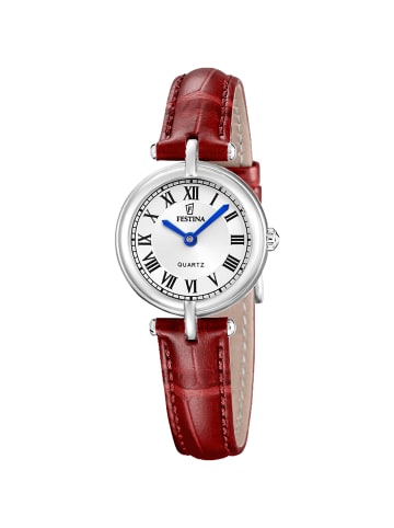 Festina Uhr für Damen Quarz mit Lederband Rot