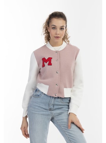 myMo Collegejacke in Altrosa