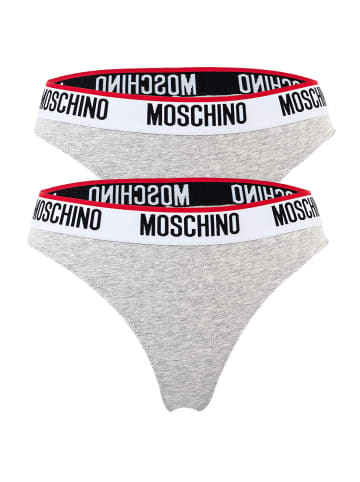 Moschino String 2er Pack in Grau