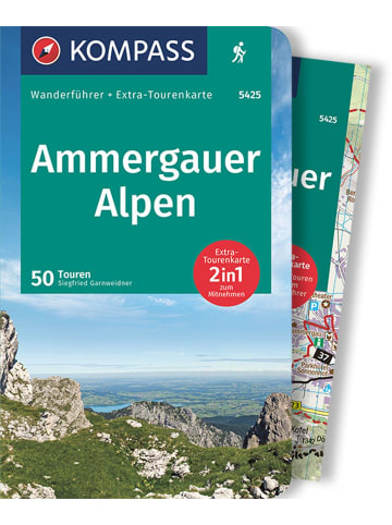 Kompass-Karten KOMPASS Wanderführer Ammergauer Alpen, 50 Touren mit Extra-Tourenkarte |...