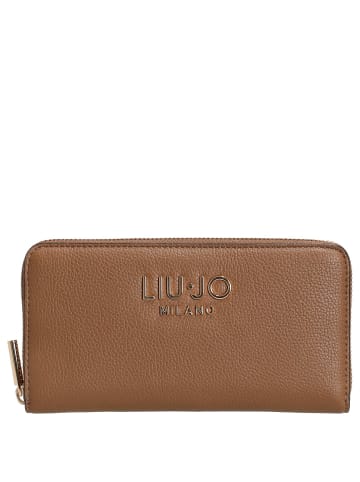 Liu Jo Caliwen XL Zip Around - Geldbörse 12cc 19 cm (anthrazit met.) in suede