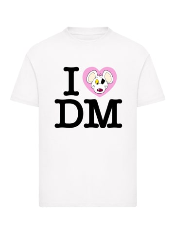 F4NT4STIC T-Shirt Danger Mouse I Love DM in weiß