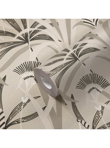 A.S. Création Tapete Botanic Linea in Sandgrau