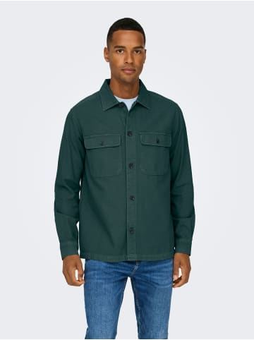 ONLY & SONS Hemd in Darkest Spruce