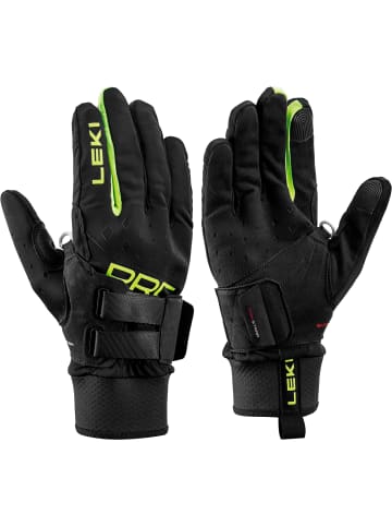 LEKI Langlaufhandschuhe PRC Shark in black-neon yellow