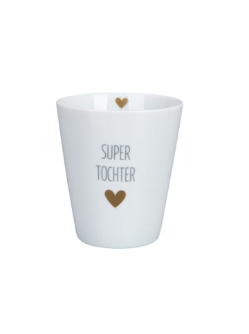 Krasilnikoff Happy Mug Becher Super in weiss