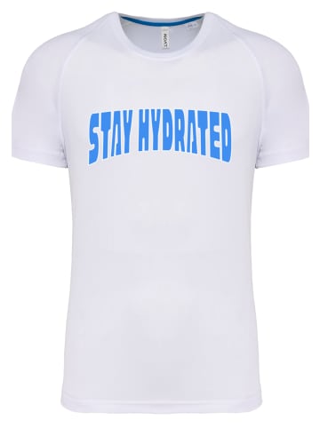 F4NT4STIC T-Shirt Sports Stay Hydrated T-Shirt in weiß