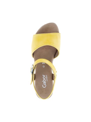 Gabor Comfort Plateau Sandaletten in Gelb