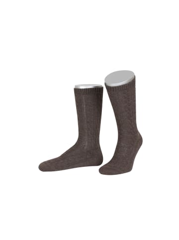 Lusana Trachtenschoppersocken L5697 in braun (11)