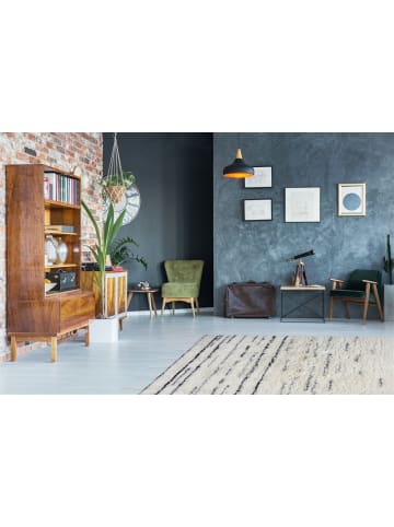 Kayoom Hochflor Teppich Casablanca 110 in natur - elfenbein - rechteckig