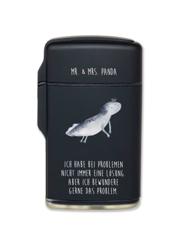 Mr. & Mrs. Panda sturmfeuerzeug Axolotl Schwimmen mit Spruch in Schwarz