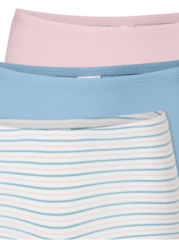 Schiesser Panty 955 in rosa, blau, weiß-blau-rosa gestreift