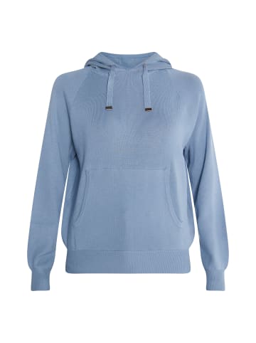 usha BLUE LABEL Damen Strick Hoodie in Denimblau