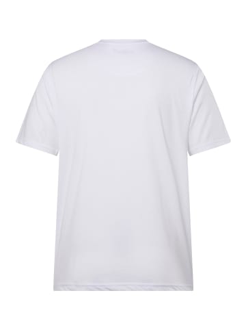 Men Plus Kurzarm T-Shirt in schneeweiß