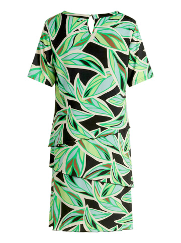 Betty Barclay Stufenkleid kurzarm in Green/Cream