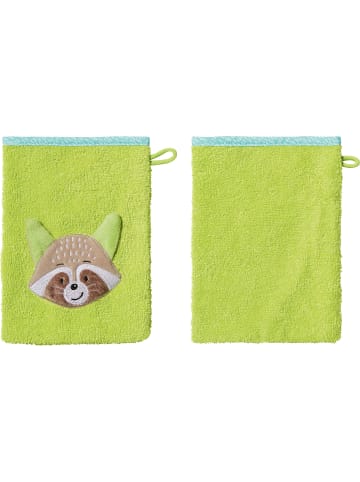 Erwin Müller Frottier Kinder-Waschhandschuh 2er-Pack in grün